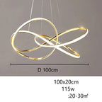 Ashild – Nordic Modern Geometric Line Dimmable LED Pendant Lamp for Sleek Interiors Monalume