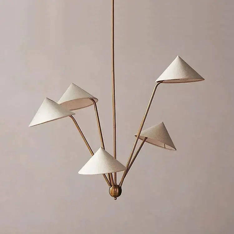 Riko – Japanese Wabi-Sabi Multi-Head LED Pendant Light for Artistic Minimalist Interiors Monalume