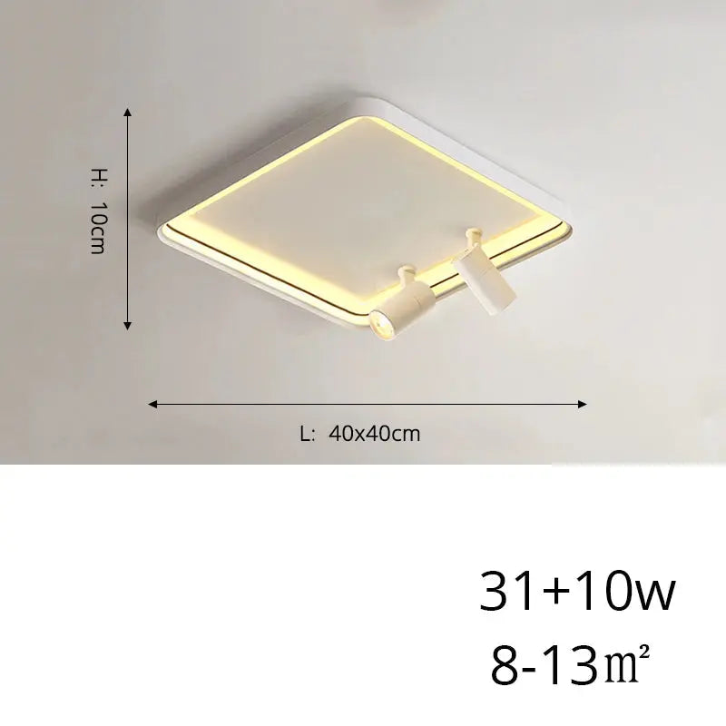 Sigrid – Nordic Minimalist LED Ceiling Lamp with Adjustable Spotlight for Modern Spaces Monalume