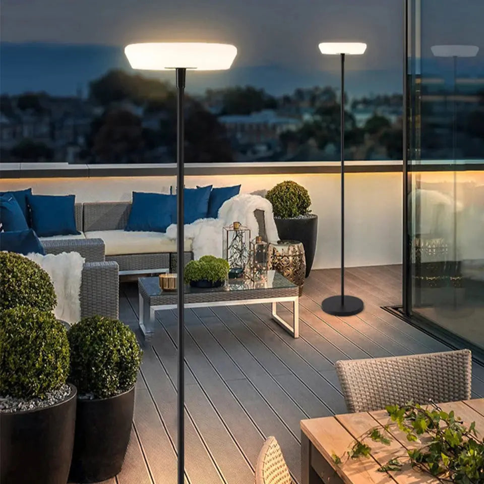 Eydis – Outdoor Solar-Powered and Rechargeable IP54 LED Floor Lamp for Sustainable Lighting Monalume
