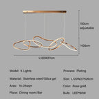 Edda – Creative Circular Dimmable LED Pendant Light for Dining Tables and Bars Monalume.com