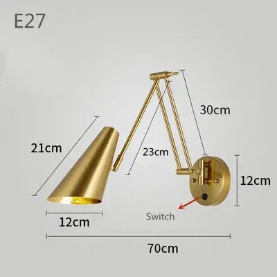 Vigi – Modern Adjustable Long Arm LED Wall Lamp Series for Versatile Lighting Monalume