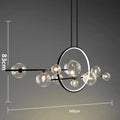 Nenna – Modern LED Pendant Light with Metal and Glass Design for Dining Tables and Bars Monalume.com