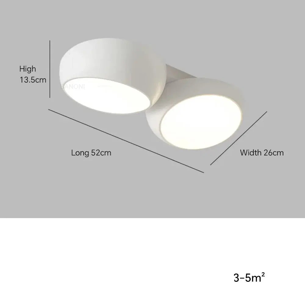 Lykke – Nordic Honeycomb Style LED Ceiling Lamp for Modern, Geometric Lighting Monalume