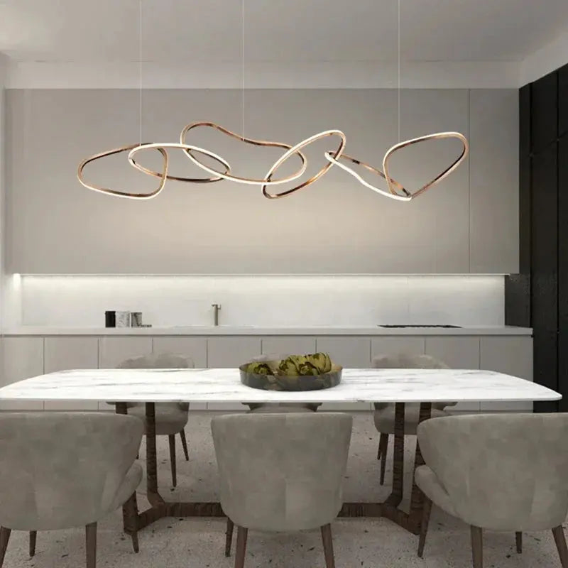 Edda – Creative Circular Dimmable LED Pendant Light for Dining Tables and Bars Monalume.com