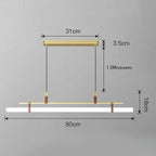 Nilsson – Dimmable Modern LED Pendant Light with Long Tube Design for Dining Tables and Bars Monalume.com