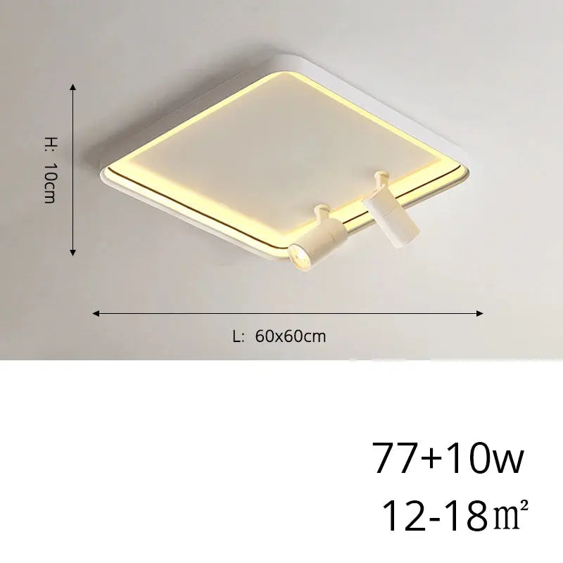 Sigrid – Nordic Minimalist LED Ceiling Lamp with Adjustable Spotlight for Modern Spaces Monalume