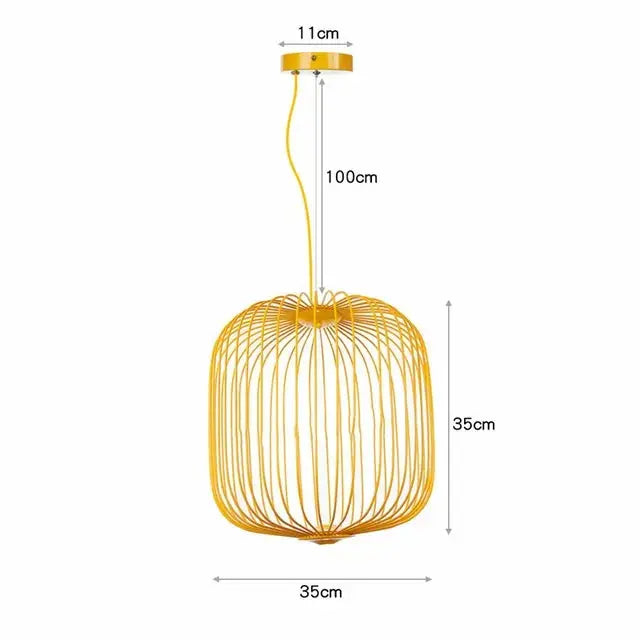 Dagmar – Designer Birdcage Dimmable Pendant Lamp for Unique, Stylish Lighting Monalume