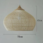 Ronja – High-Quality Handmade Rattan LED Pendant Light for Natural, Cozy Interiors Monalume