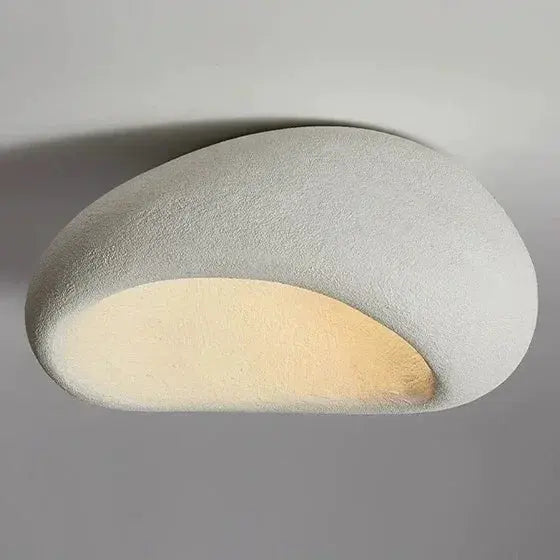 Miki – Japanese Wabi-Sabi LED Ceiling Lamp for Natural, Minimalist Spaces Monalume