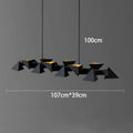 Thora – Modern geometric LED pendant lamp with metal frame for kitchen islands and other spaces Lampasa.com