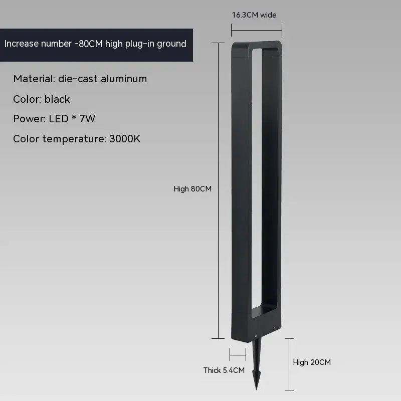 Modern Arch-Shaped IP65 Outdoor LED Floor Lamp for Stylish, Durable Lighting Monalume