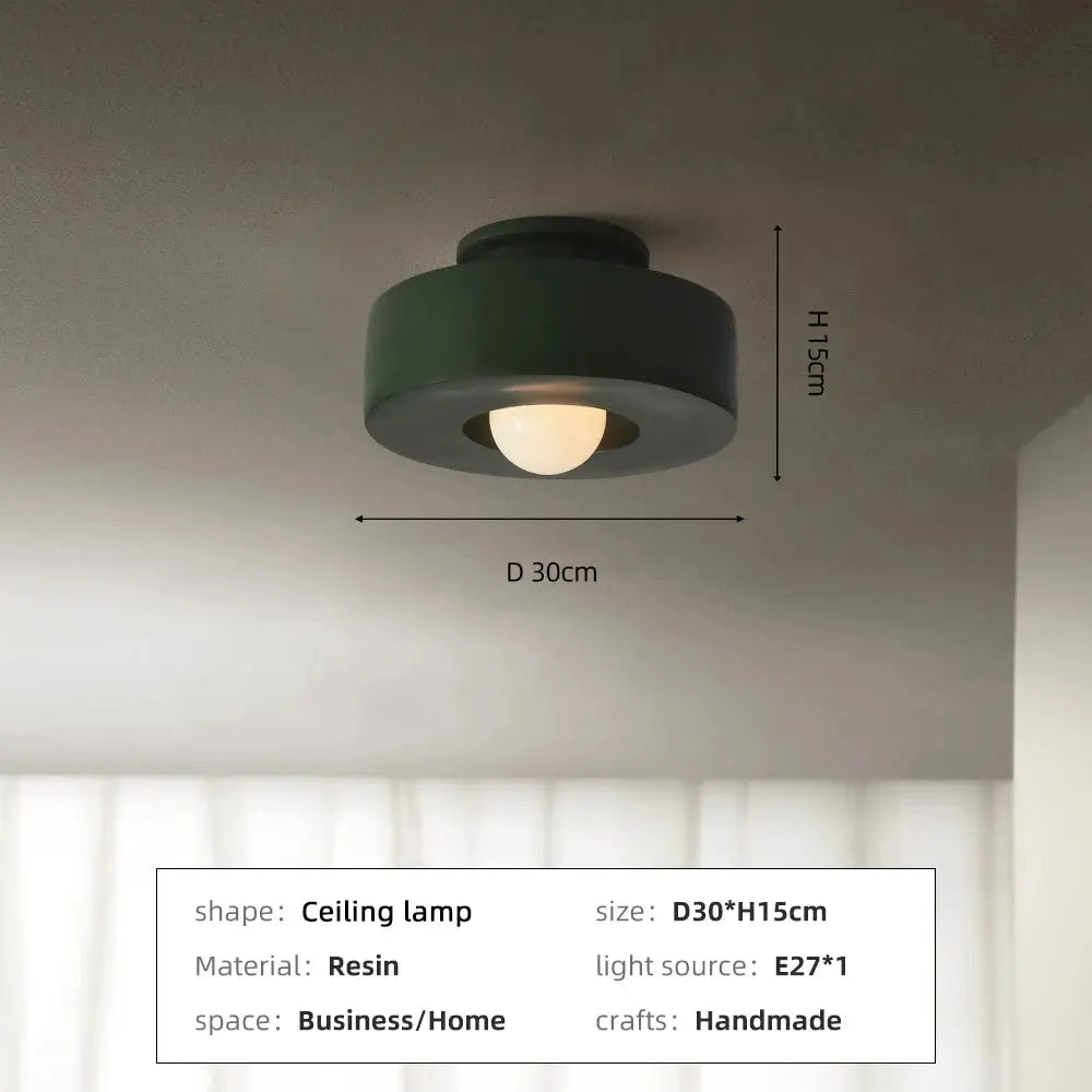 Kaja – Handmade Nordic Minimalist LED Ceiling Lamp for Simple, Elegant Lighting Monalume