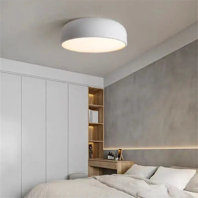 Norella – Modern Aluminum Pan-Style Ceiling Lamp for Sleek Interiors Monalume