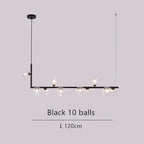 Anton – Nordic Minimalist LED Pendant Light with Glass Ball Design for Dining Tables and Bars Monalume.com