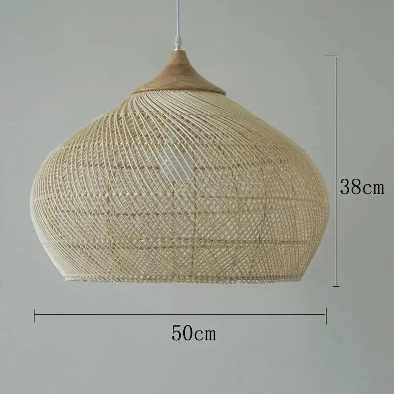 Ronja – High-Quality Handmade Rattan LED Pendant Light for Natural, Cozy Interiors Monalume