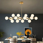 Asmund – Modern Glass Ball LED Pendant Light for Dining Tables and Bars Monalume.com