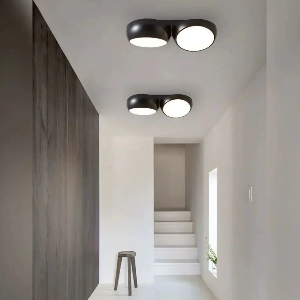 Lykke – Nordic Honeycomb Style LED Ceiling Lamp for Modern, Geometric Lighting Monalume