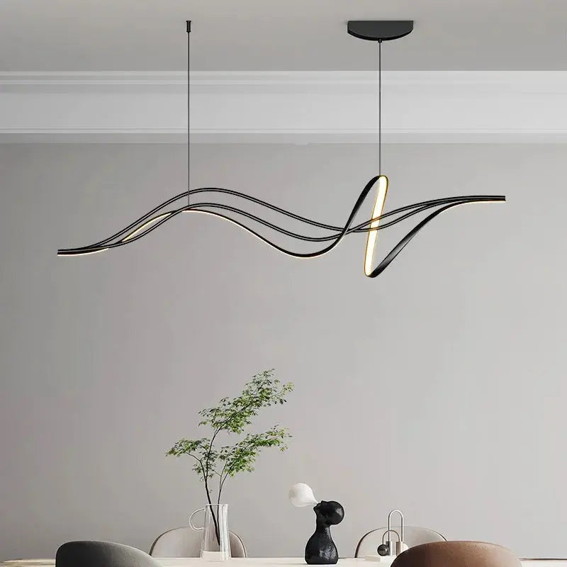 Arne – Modern Futuristic Dimmable LED Pendant Light for Dining Tables and Bars Monalume.com