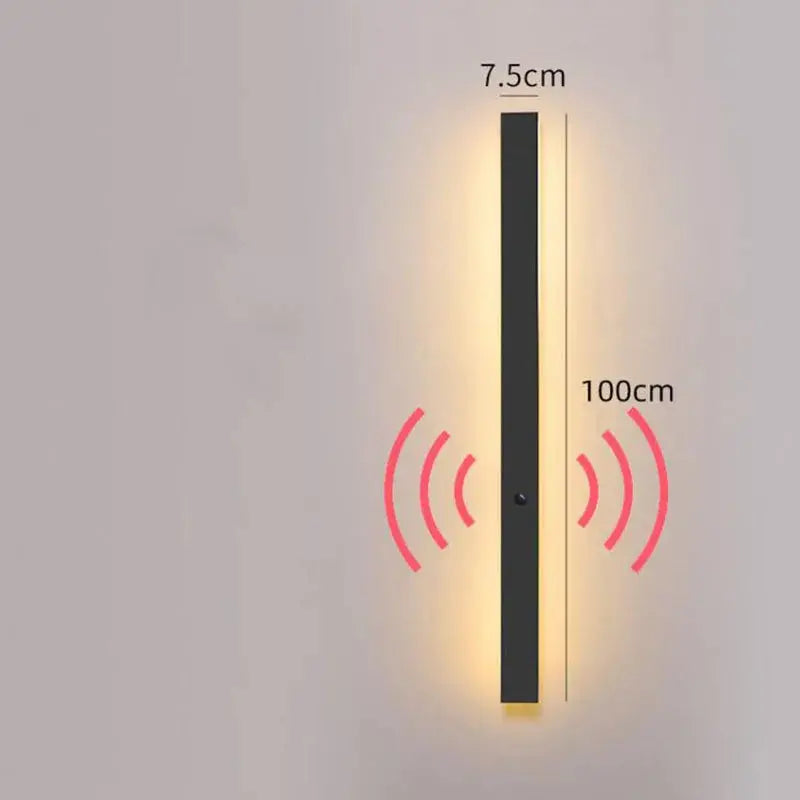 Ebba – Modern Motion Sensor Waterproof IP65 Outdoor Wall Lamp for Secure Lighting Monalume