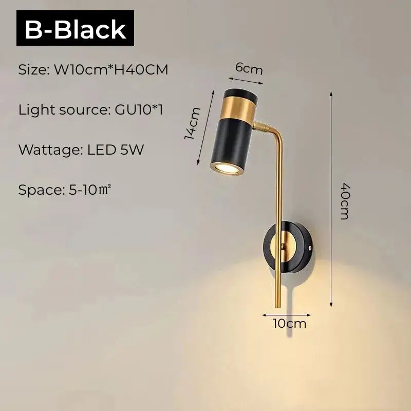 Selvien – Nordic Adjustable LED Bedside Reading Wall Lamp Lampasa.com
