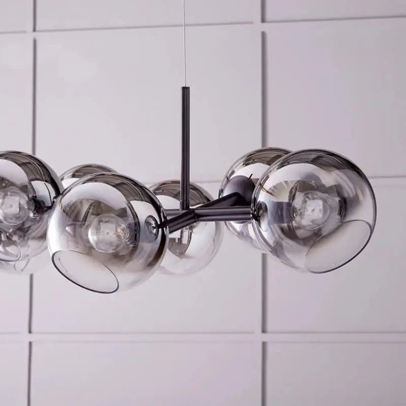 Hanna – Modern Dimmable LED Pendant Light with Glass Ball Design for Dining Tables and Bars Monalume.com