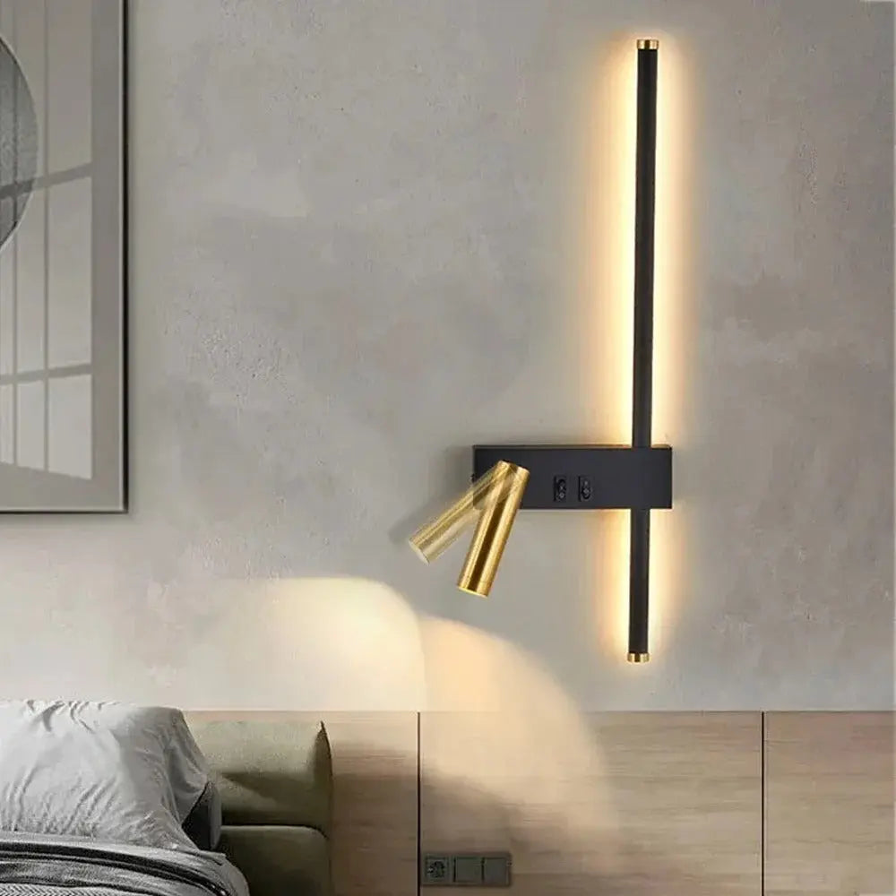 Amalie – Nordic Bedside LED Spot Wall Lamp for Minimalist, Focused Lighting Monalume