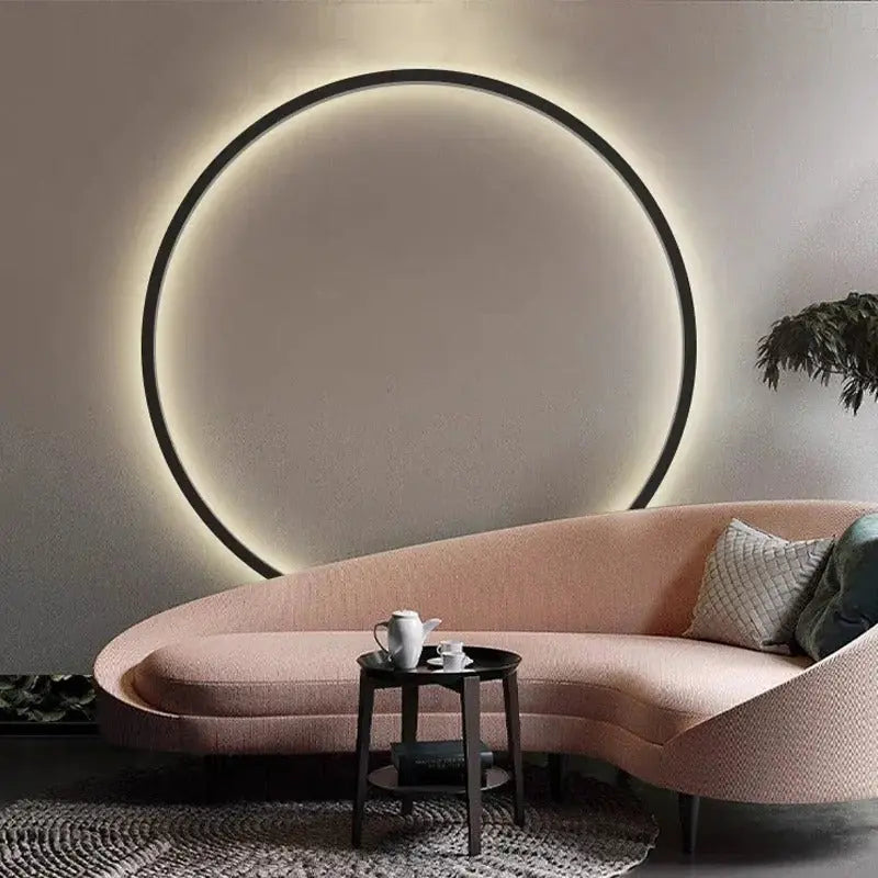 Luna – Modern Minimalist Dimmable LED Ring Wall Lamp for Sleek, Ambient Lighting Monalume