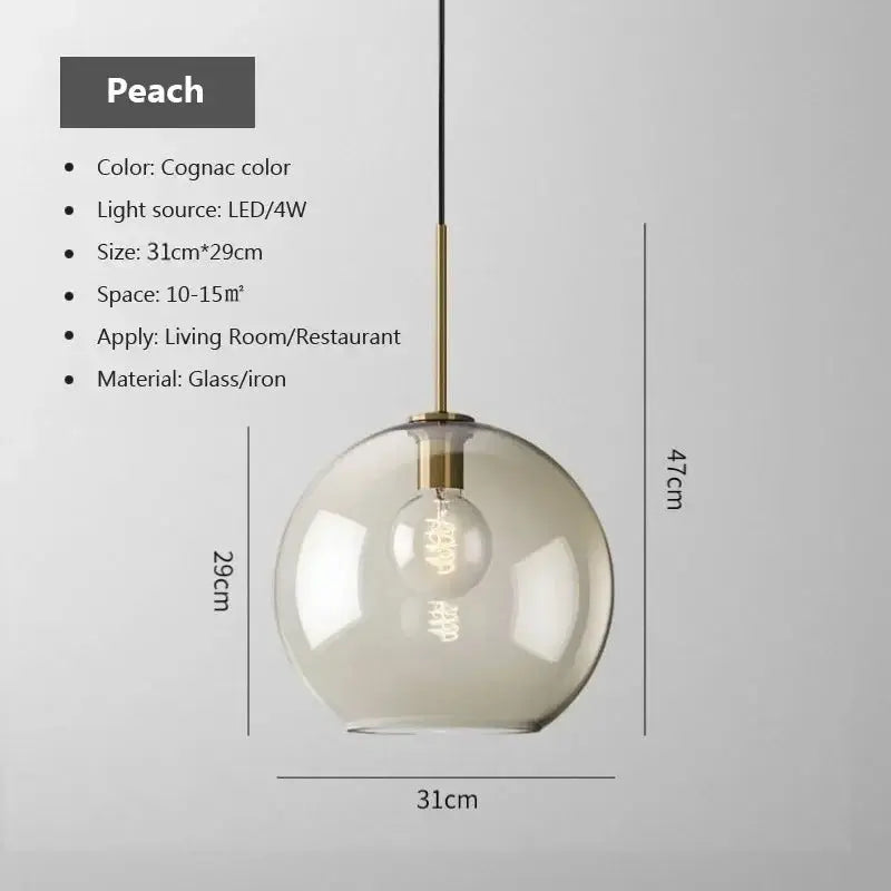 Mirla – Modern Glass LED Pendant Lamp for Sleek, Contemporary Lighting Monalume