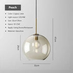 Mirla – Modern Glass LED Pendant Lamp for Sleek, Contemporary Lighting Monalume