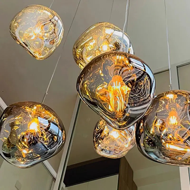 Elna – Modern Lava-Inspired Nordic LED PVC Ball Pendant Lamp for Bold, Stylish Lighting Monalume