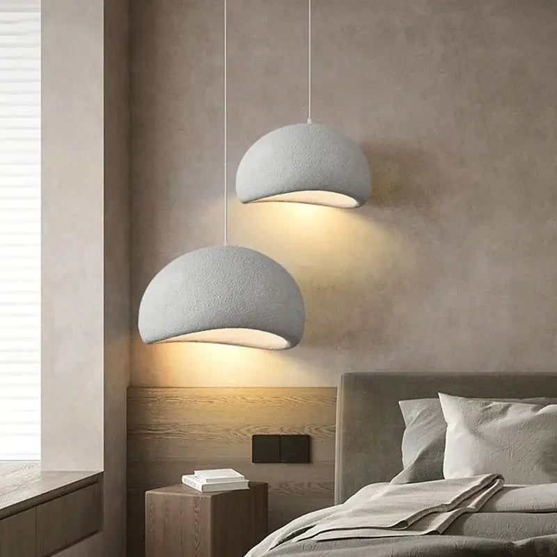 Mieko – Handmade Japanese Wabi-Sabi Pendant Lamp for Natural, Minimalist Decor Monalume