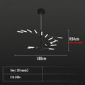 Alexander – Decorative Scandinavian fireworks style Dimmable LED Pendant Lamp Lampasa.com