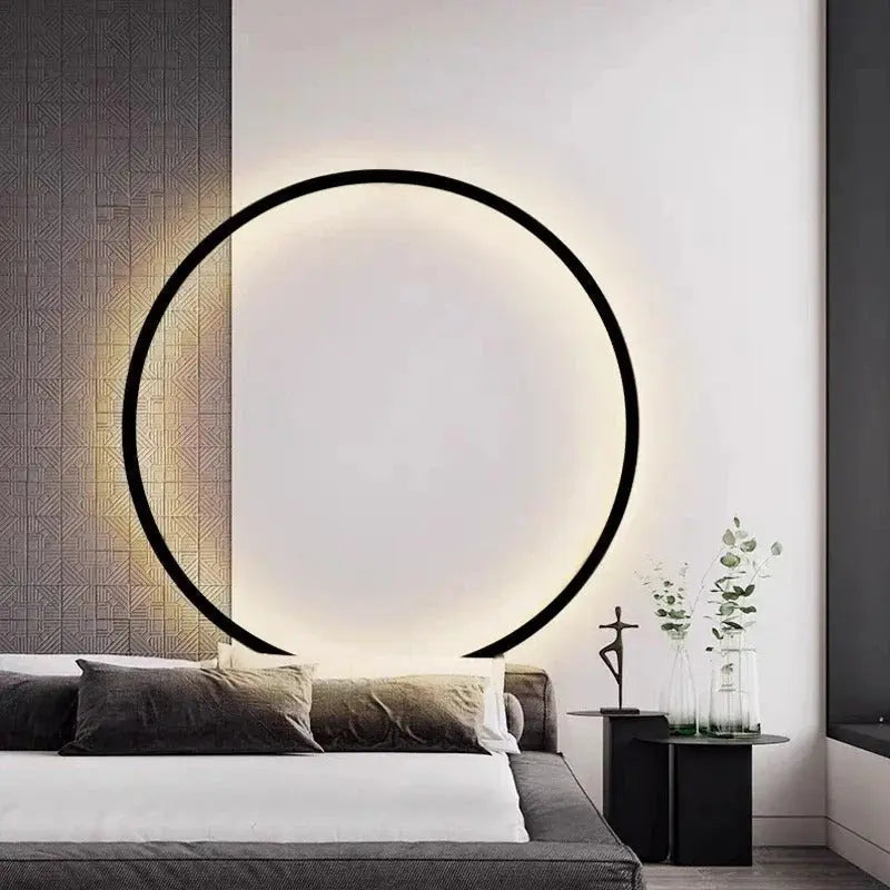Luna – Modern Minimalist Dimmable LED Ring Wall Lamp for Sleek, Ambient Lighting Monalume