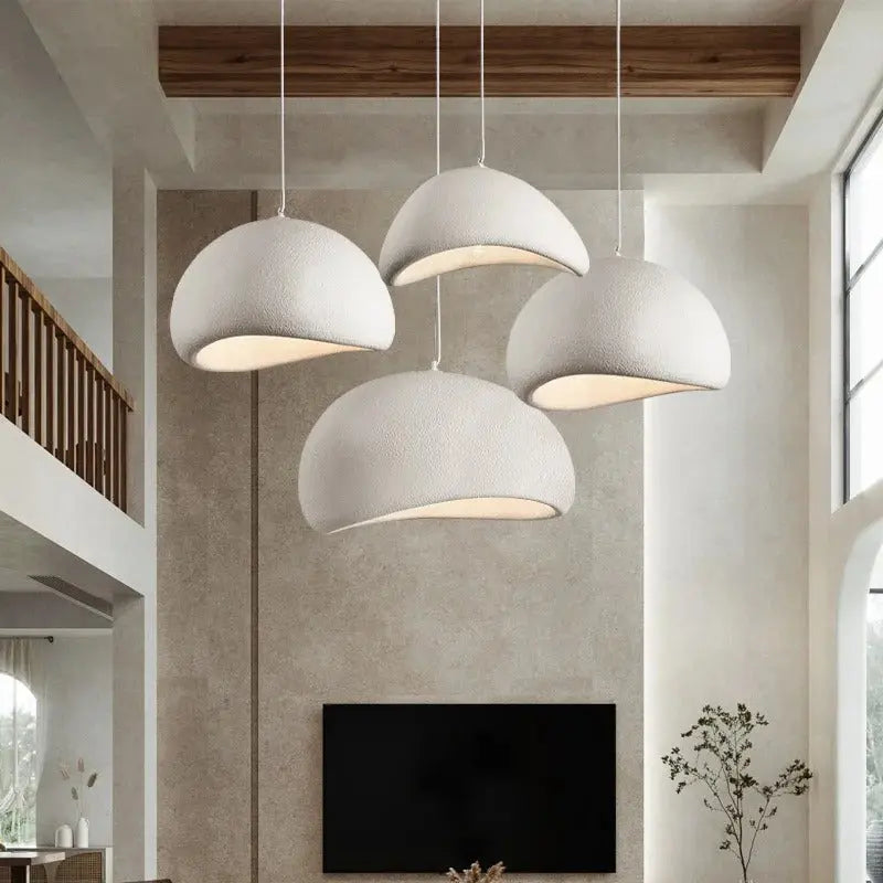 Mieko – Handmade Japanese Wabi-Sabi Pendant Lamp for Natural, Minimalist Decor Monalume