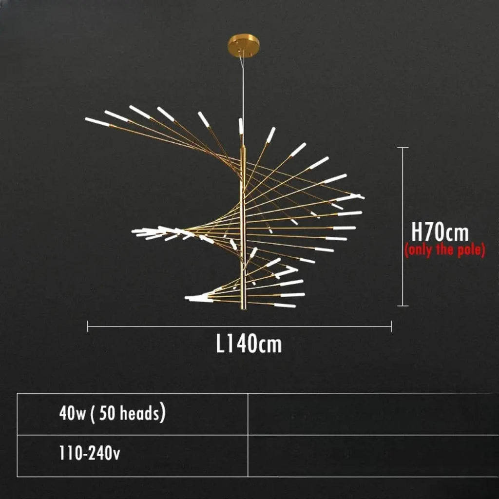 Alexander – Decorative Scandinavian fireworks style Dimmable LED Pendant Lamp Lampasa.com