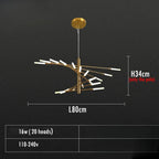 Alexander – Decorative Scandinavian fireworks style Dimmable LED Pendant Lamp Lampasa.com