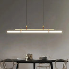 Nilsson – Dimmable Modern LED Pendant Light with Long Tube Design for Dining Tables and Bars Monalume.com