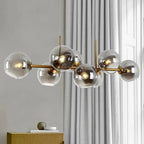 Hanna – Modern Dimmable LED Pendant Light with Glass Ball Design for Dining Tables and Bars Monalume.com