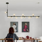 Anton – Nordic Minimalist LED Pendant Light with Glass Ball Design for Dining Tables and Bars Monalume.com
