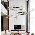 Bendik – Nordic Clear Glass Ball LED Pendant Light with Round Design Monalume.com