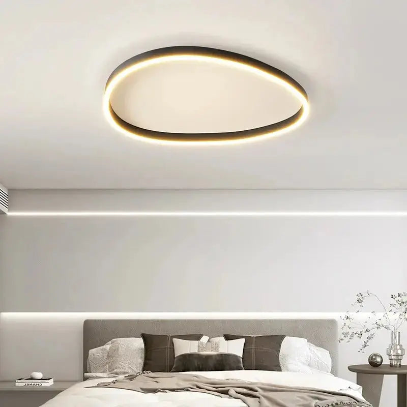 Astrid – Modern Brushed Dimmable LED Ceiling Light with Elegant Ring Design Monalume.com