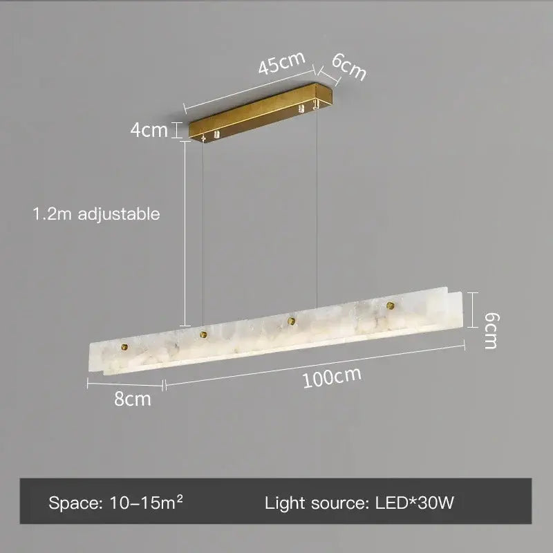 Heimir – Modern Luxury Dimmable LED Pendant Light with Marble Design for Dining Tables and Bars Monalume.com