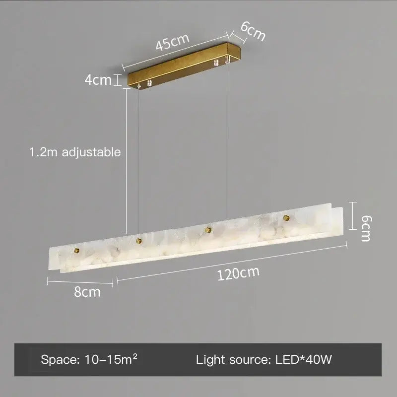 Heimir – Modern Luxury Dimmable LED Pendant Light with Marble Design for Dining Tables and Bars Monalume.com